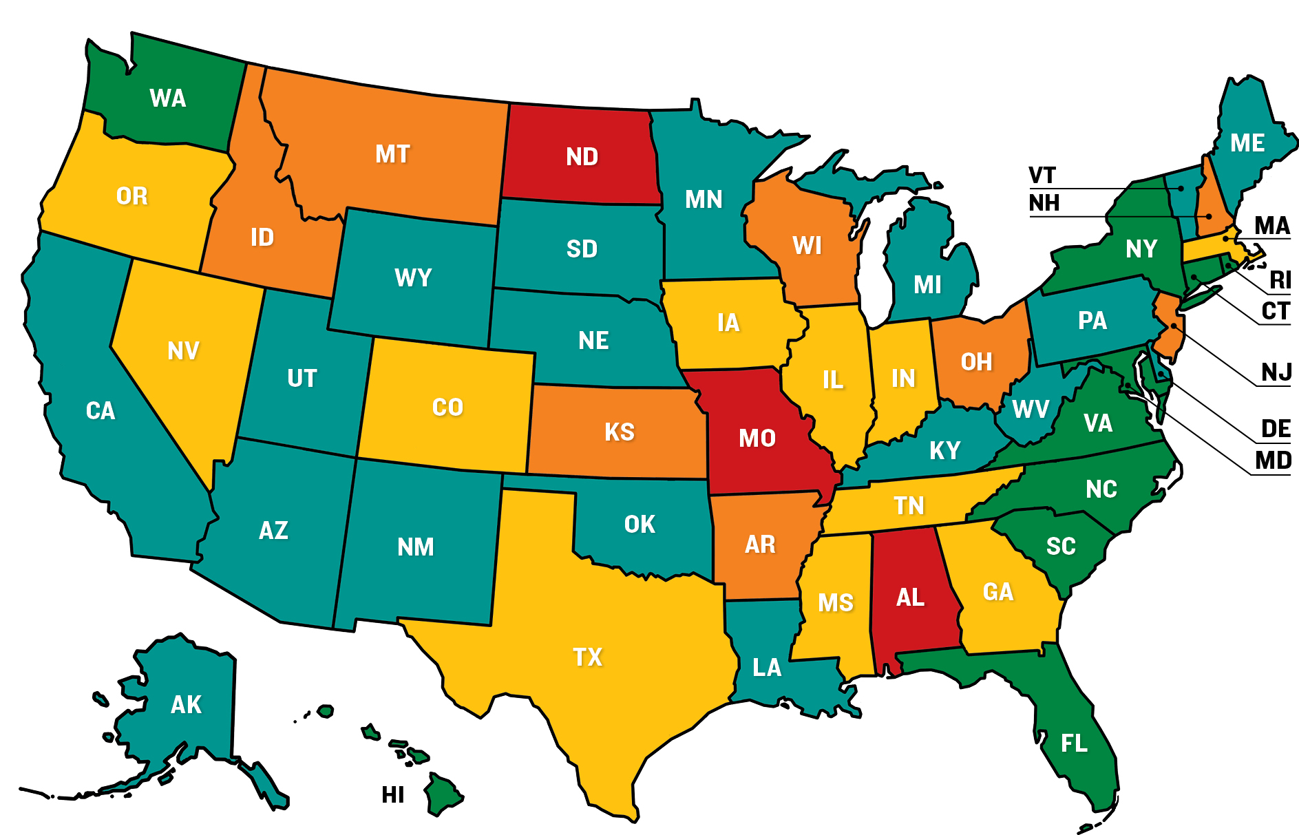 Budget Forecasting Grades Map