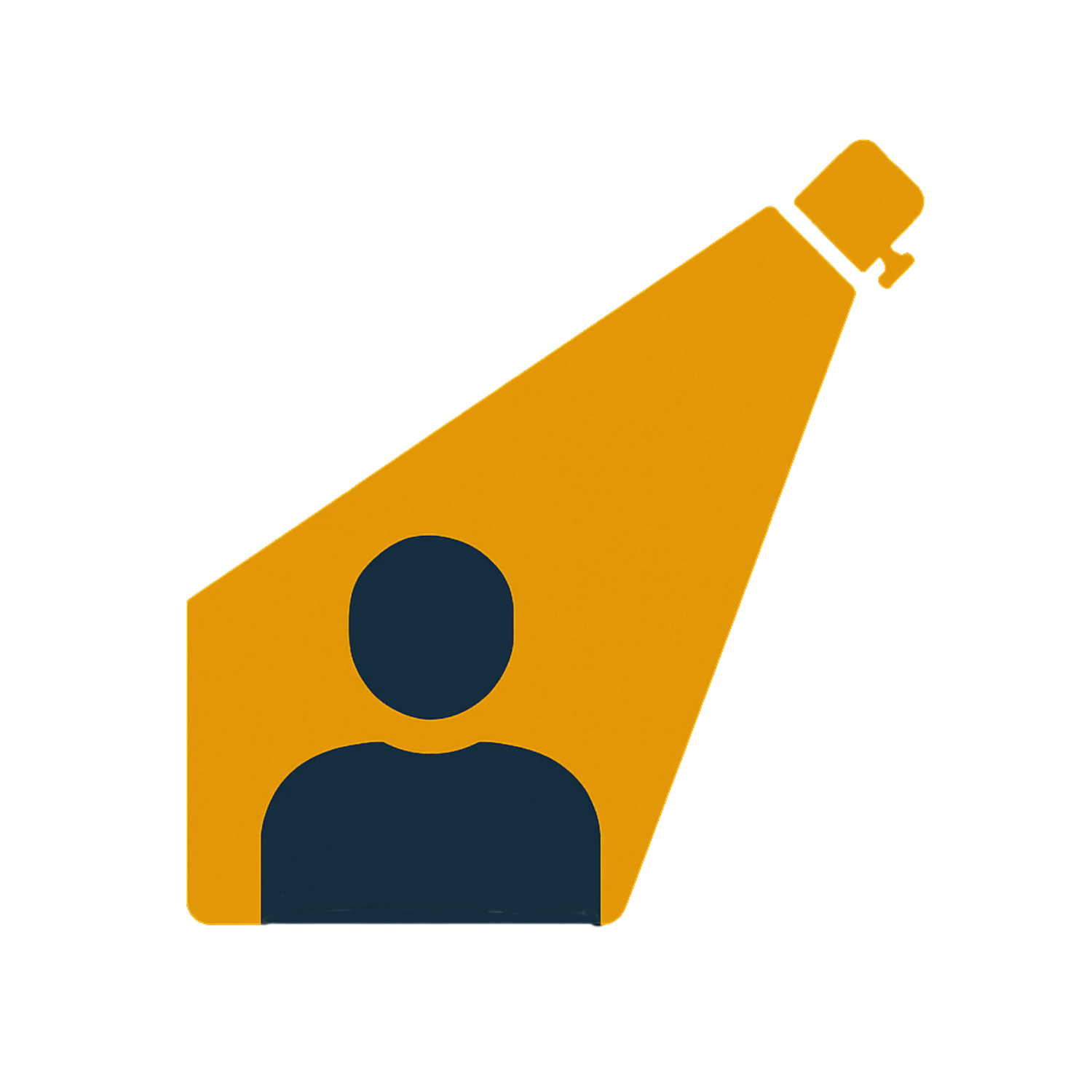 Spotlight on person