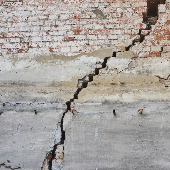 Cracked wall