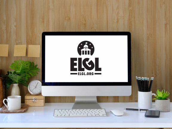 Computer with ELGL Logo 