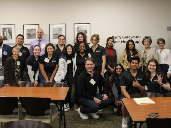 Photo of students and panelists at NextGen Leadership Seminar