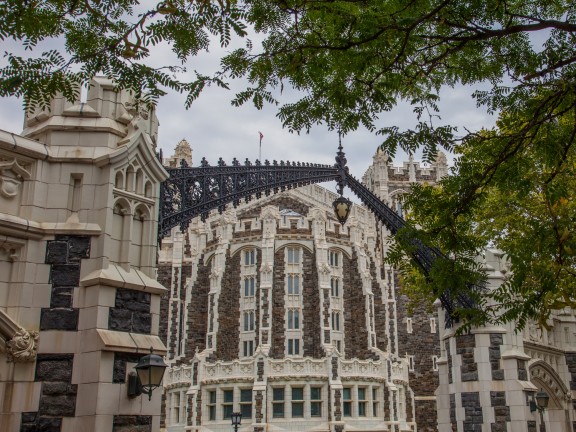 City College Campus entrance - stock photo