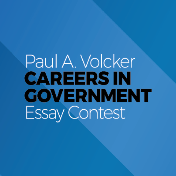 Paul A. Volcker Careers in Government Essay Contest