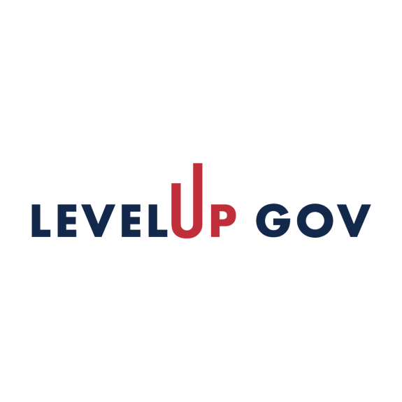 LevelUp Gov logo white square