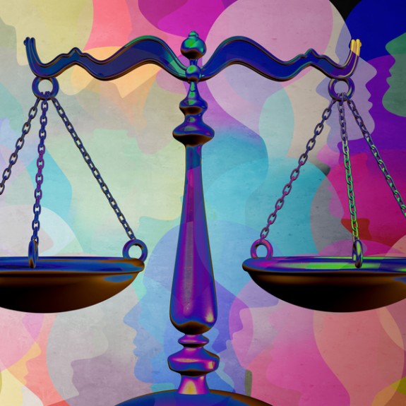 Libra Scale with colorful background