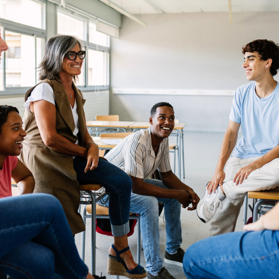 Training in a classroom